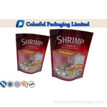Colorful OEM Heating Seafood stand up pouch packaging With